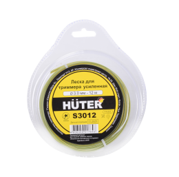Леска Huter S3012 для триммера, 3 мм, звезда Леска Huter S3012 для триммера, 3 мм, звезда